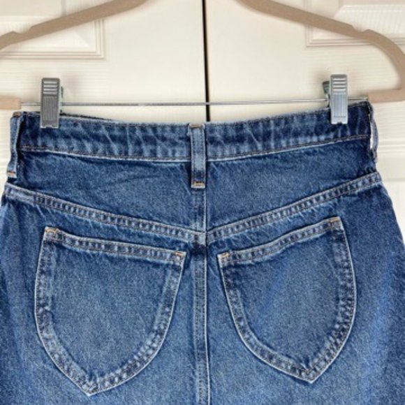 Free People Bailey Denim Mini Skirt Blue NWT - Picture 7 of 9